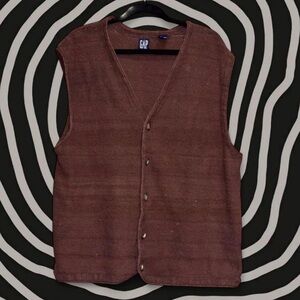 GAP Chocolate Knit Vest